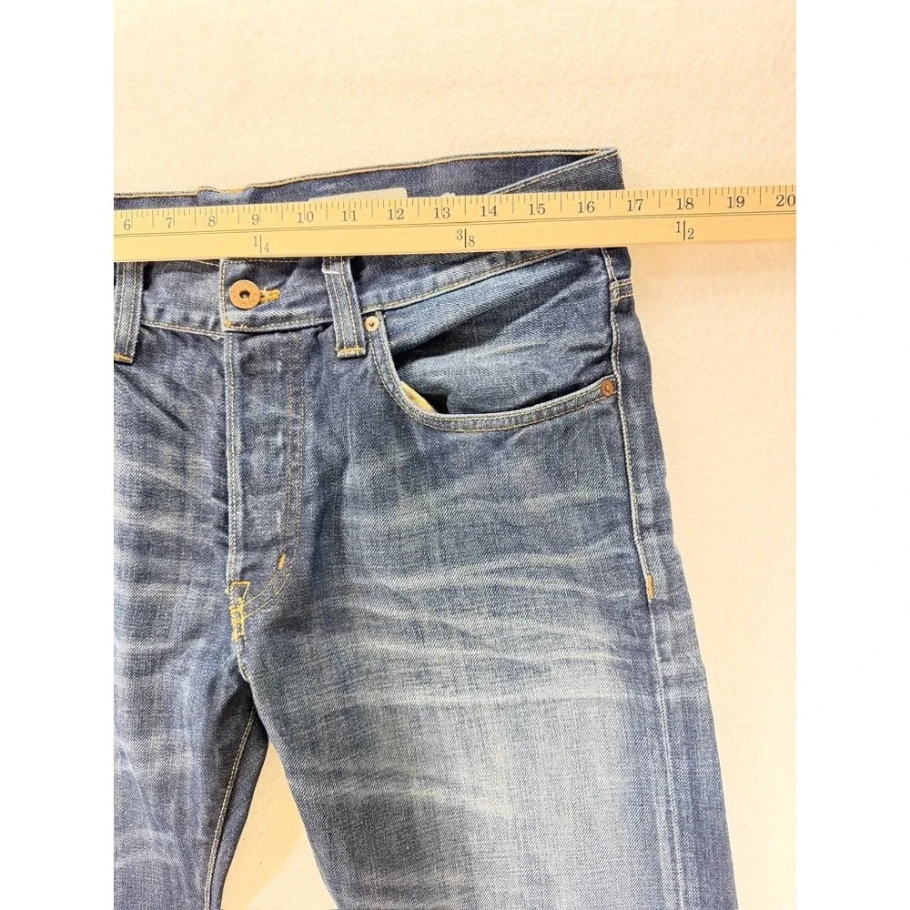 &Denim Men's Straight Leg Jeans 32x32 Button Fly Regular Waist